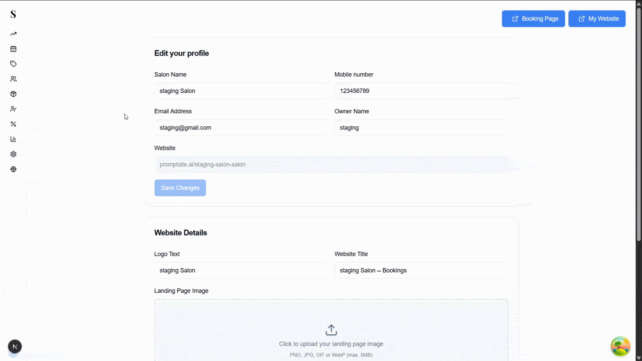Online Booking Checking